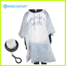 Poncho de chuva descartável promocional PE e futebol Rpe-091A